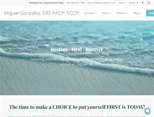 Tablet Screenshot of drgonzalezmd.com